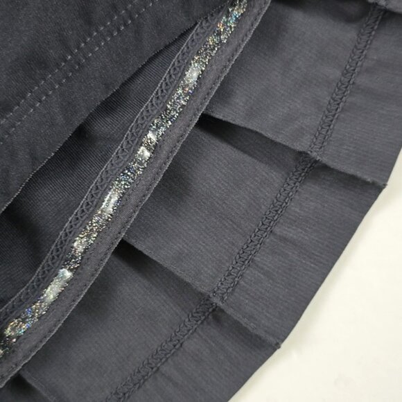 Lululemon Pace Setter Skort Skirt Coal Grey Wee Stripes Pleated Stretch Size 4 - Picture 8 of 14